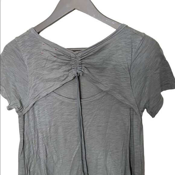Anthropologie T.LA Grey Flowy Top - Picture 3 of 5